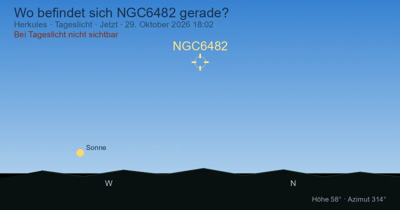 Wo befindet sich NGC6482 gerade?