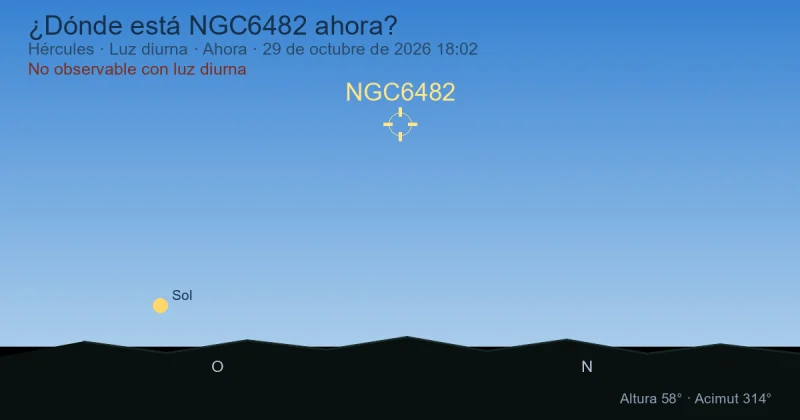 ¿Dónde está NGC6482 ahora?