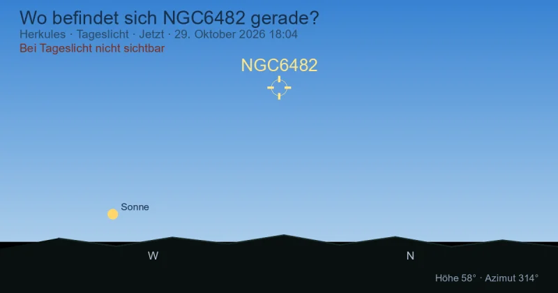 Wo befindet sich NGC6482 gerade?