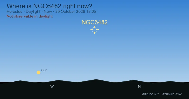 Where is NGC6482 right now?