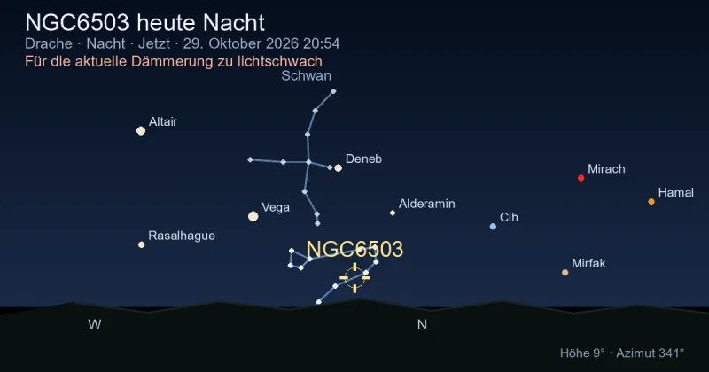NGC6503 heute Nacht
