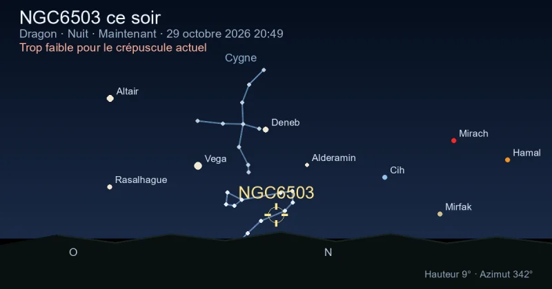 NGC6503 ce soir