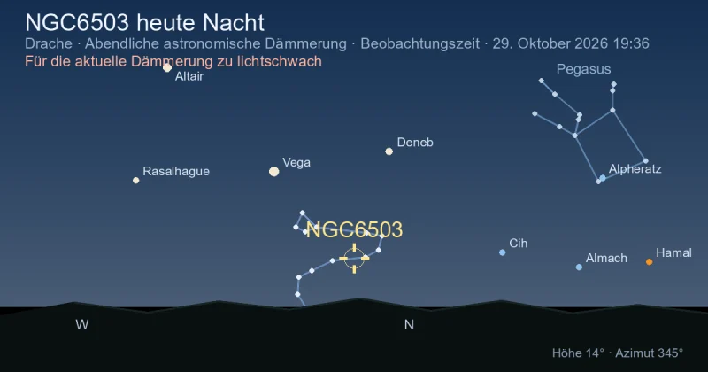 NGC6503 heute Nacht