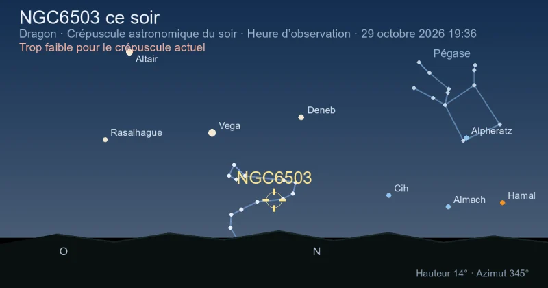 NGC6503 ce soir