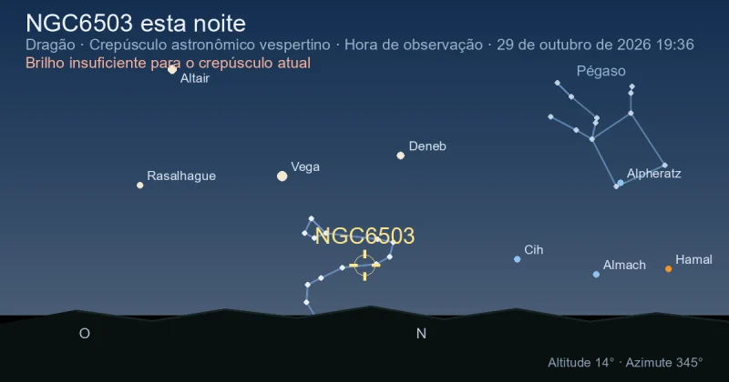 NGC6503 esta noite