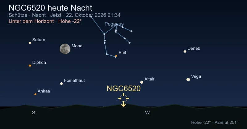 NGC6520 heute Nacht