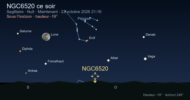 NGC6520 ce soir