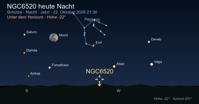 NGC6520 heute Nacht