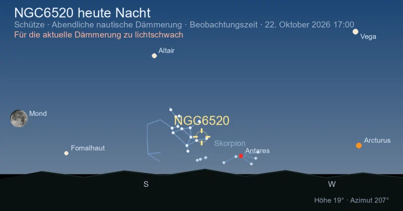 NGC6520 heute Nacht