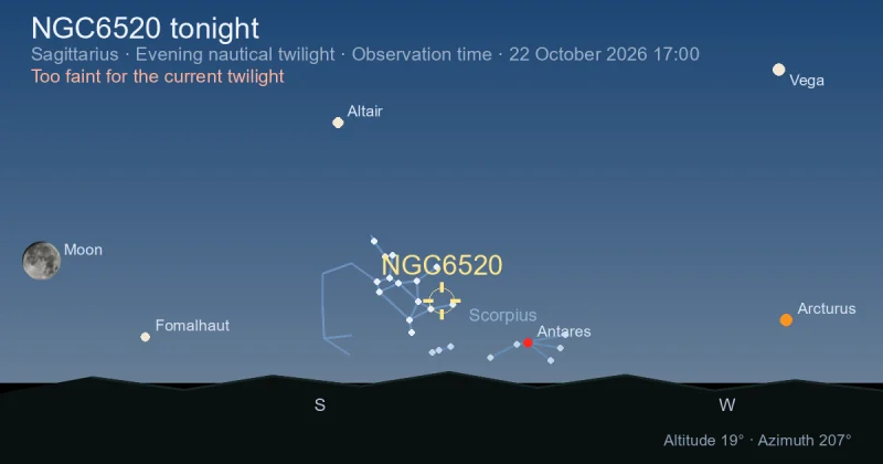 NGC6520 tonight