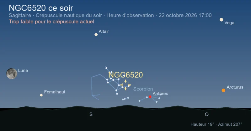NGC6520 ce soir