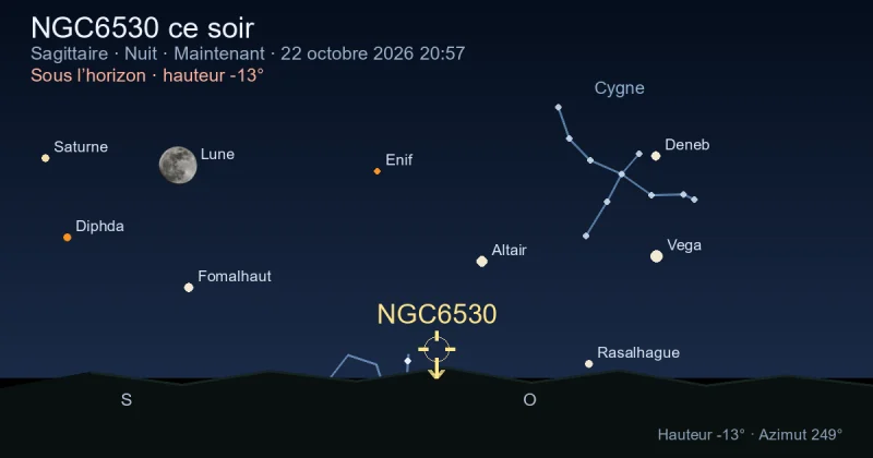 NGC6530 ce soir