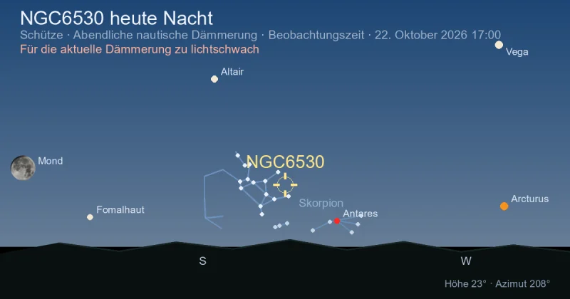 NGC6530 heute Nacht