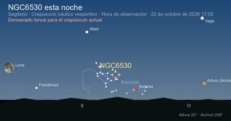 NGC6530 esta noche