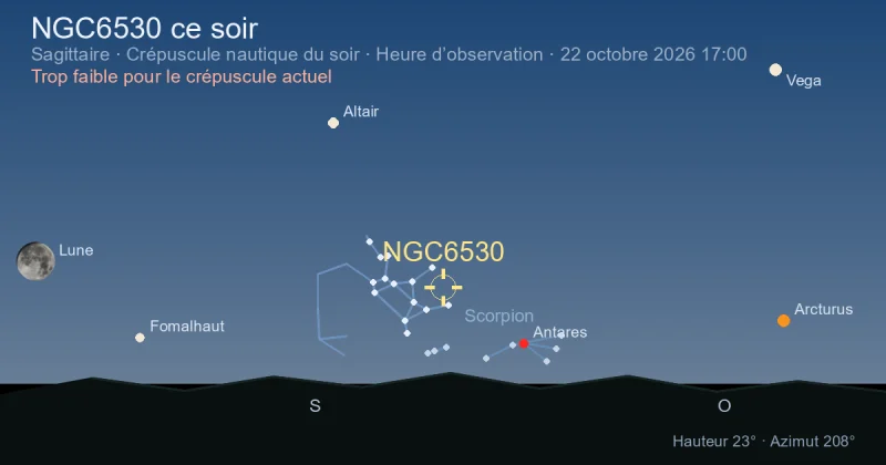 NGC6530 ce soir