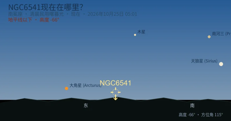 NGC6541现在在哪里?