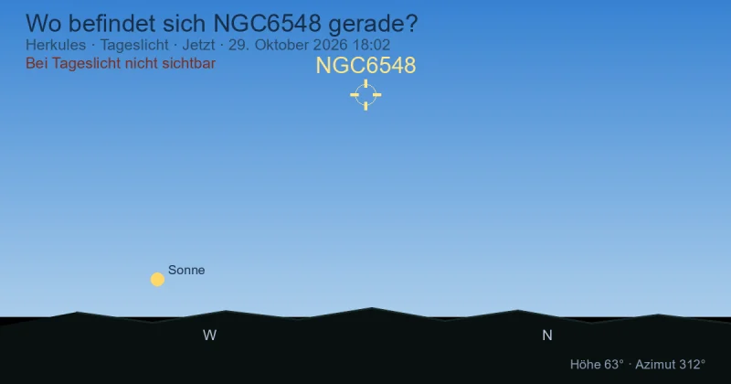 Wo befindet sich NGC6548 gerade?