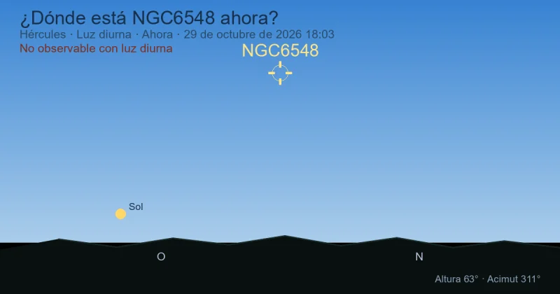 ¿Dónde está NGC6548 ahora?