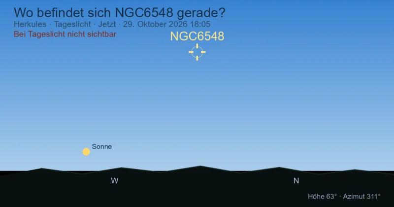 Wo befindet sich NGC6548 gerade?