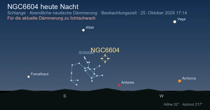 NGC6604 heute Nacht