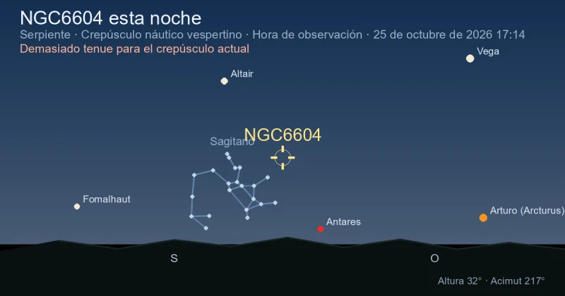 NGC6604 esta noche