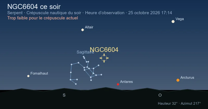 NGC6604 ce soir