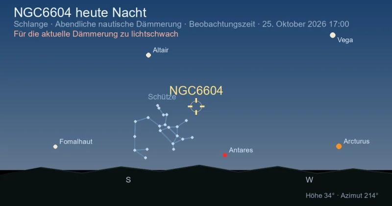 NGC6604 heute Nacht
