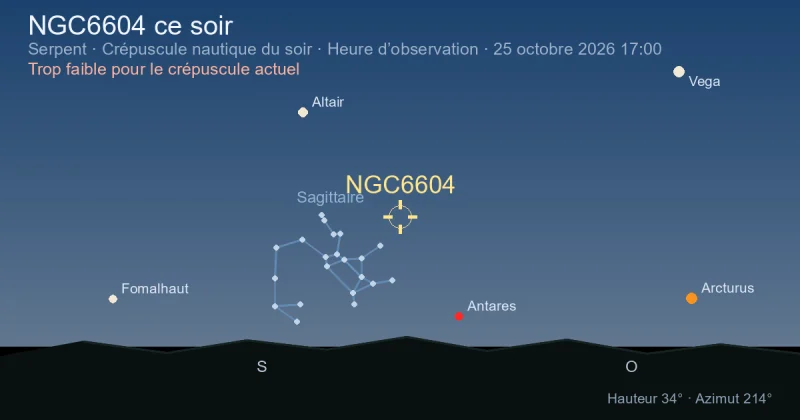 NGC6604 ce soir