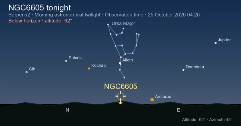 NGC6605 tonight