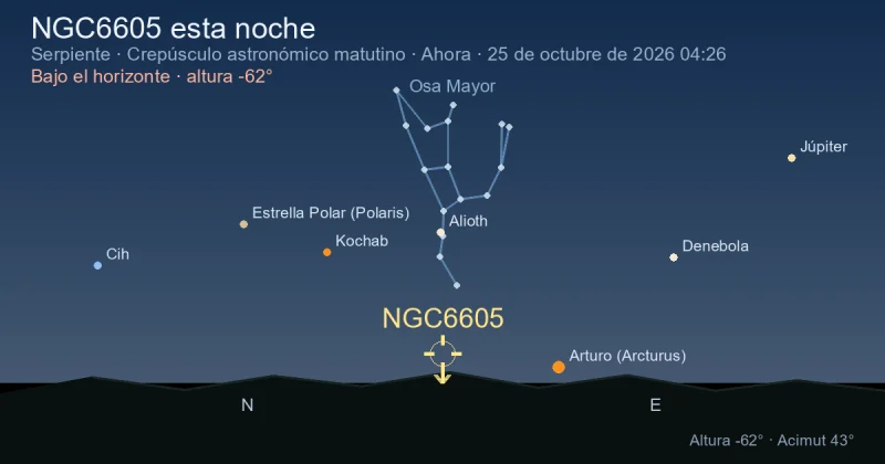 NGC6605 esta noche
