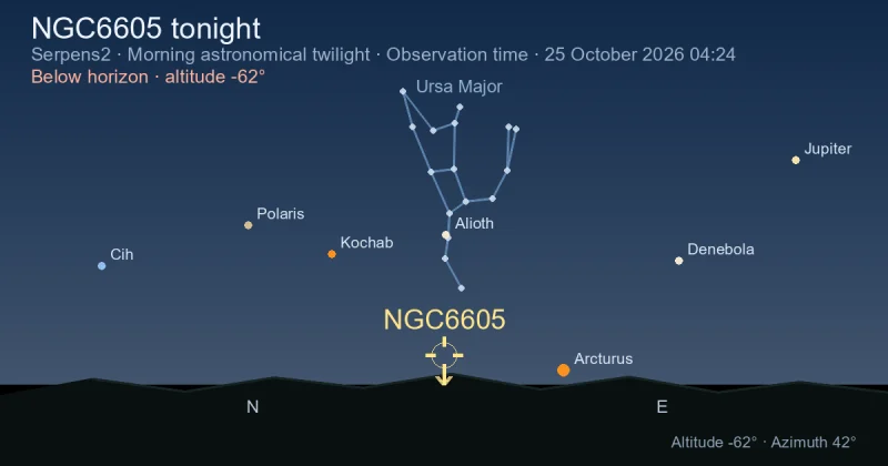 NGC6605 tonight