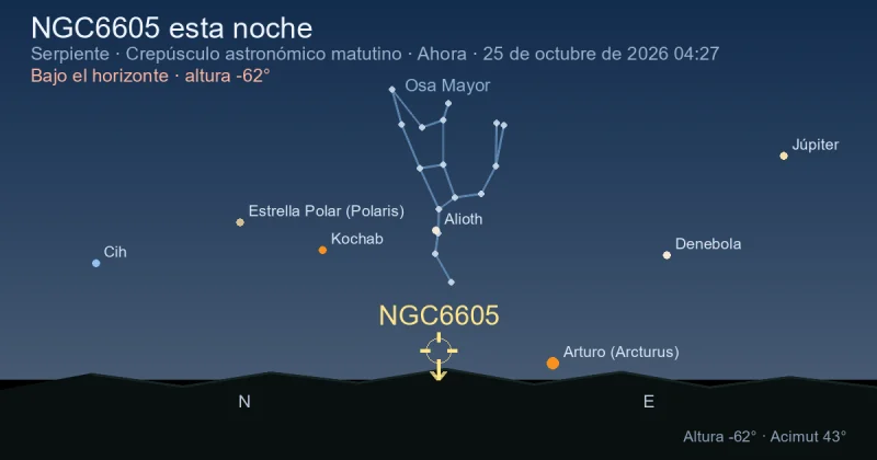 NGC6605 esta noche