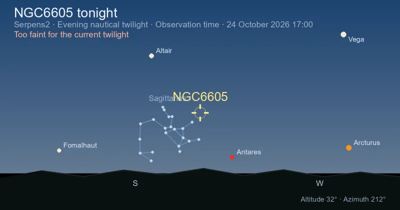 NGC6605 tonight