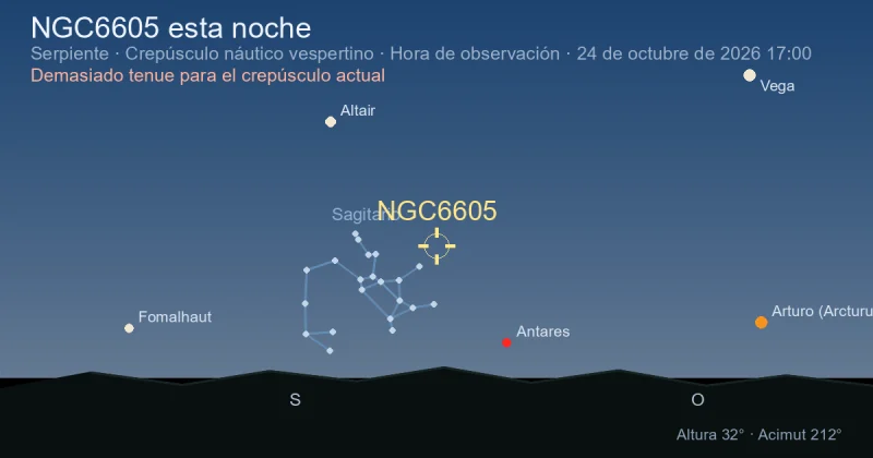 NGC6605 esta noche