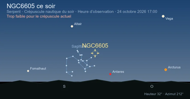 NGC6605 ce soir