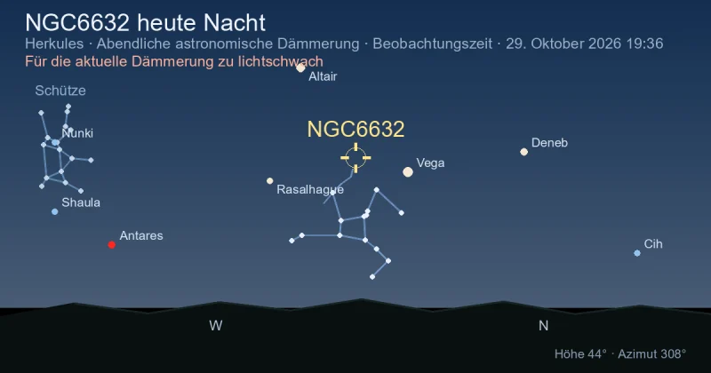 NGC6632 heute Nacht