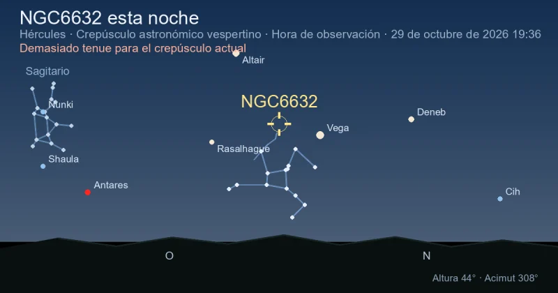 NGC6632 esta noche