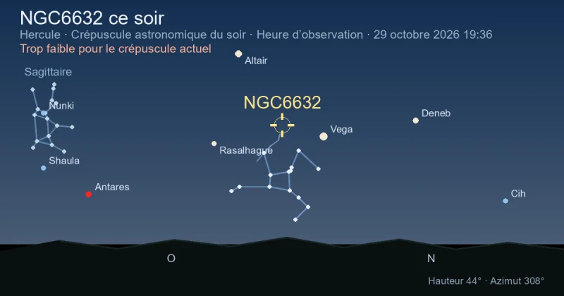 NGC6632 ce soir