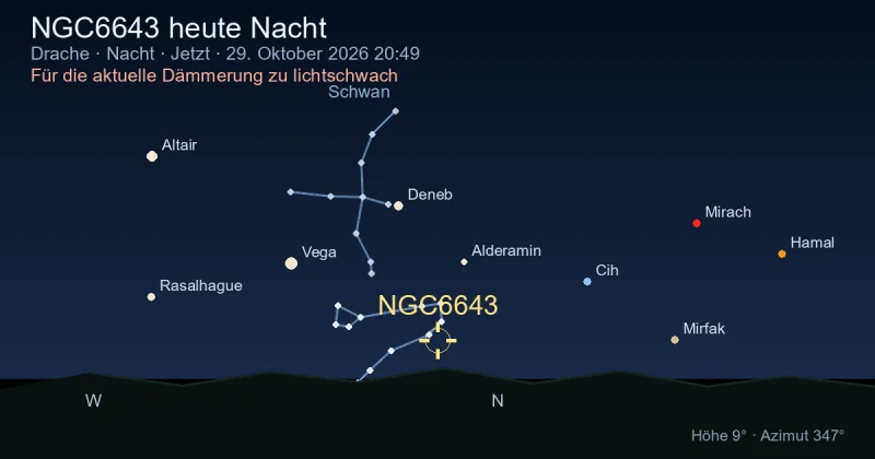 NGC6643 heute Nacht