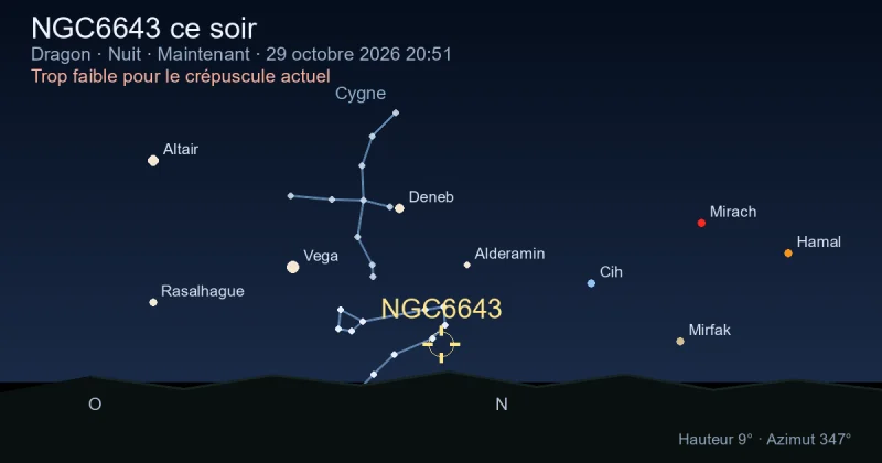 NGC6643 ce soir