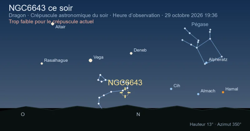 NGC6643 ce soir