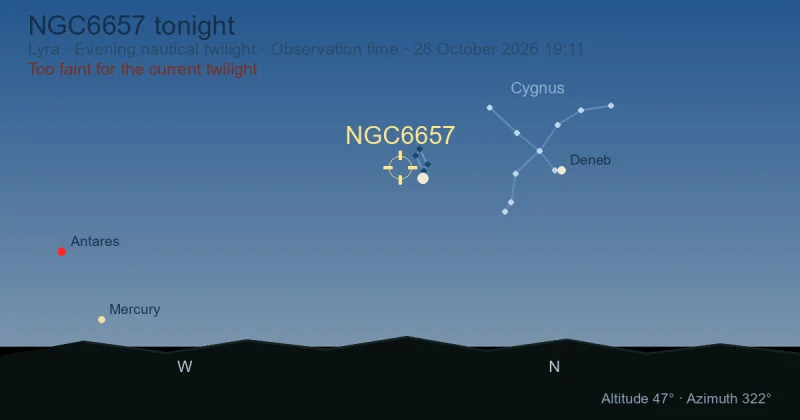 NGC6657 tonight