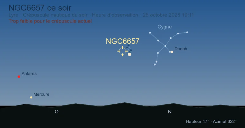 NGC6657 ce soir