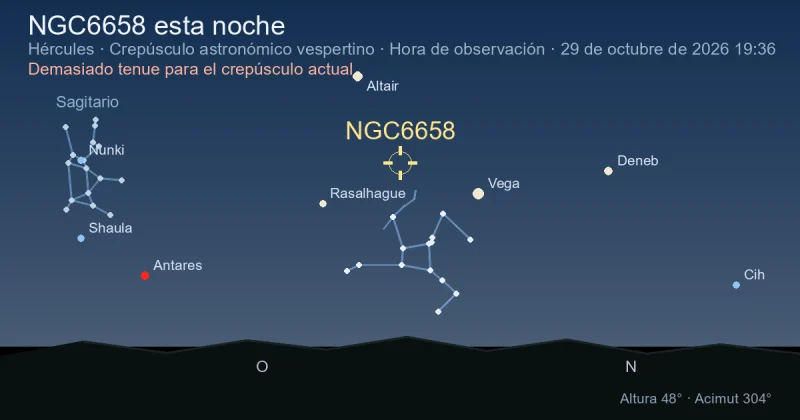 NGC6658 esta noche