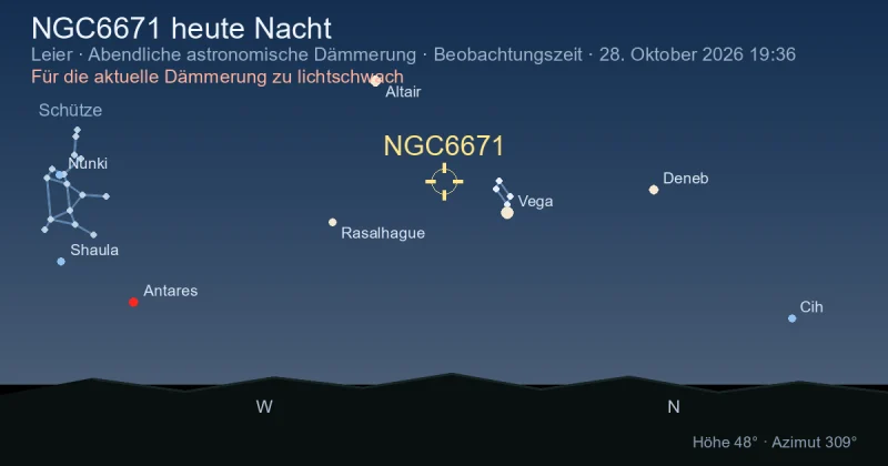 NGC6671 heute Nacht