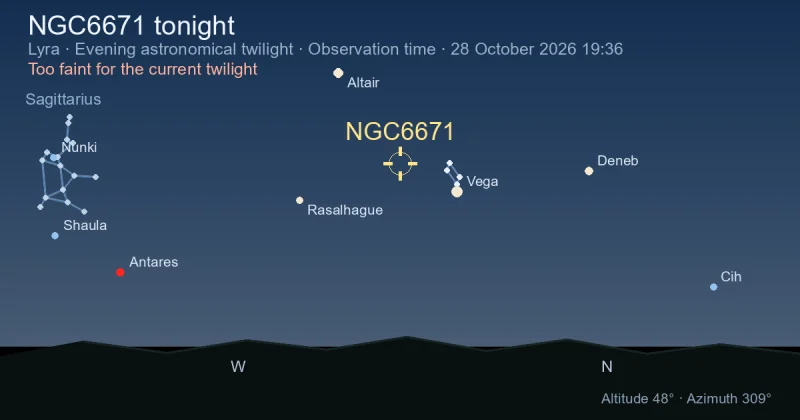 NGC6671 tonight