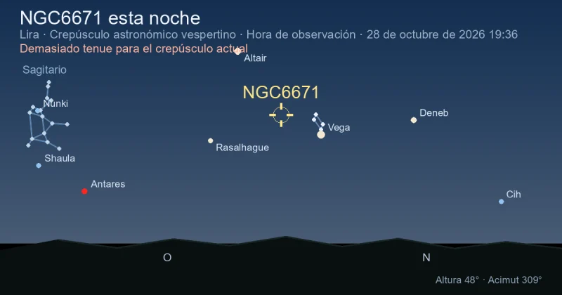 NGC6671 esta noche