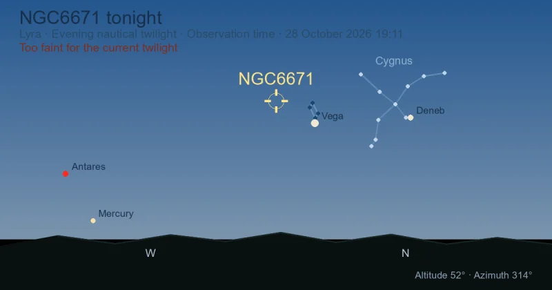 NGC6671 tonight