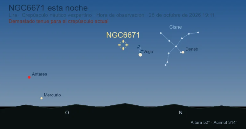 NGC6671 esta noche