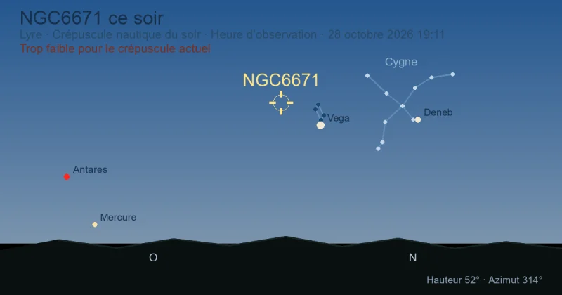 NGC6671 ce soir